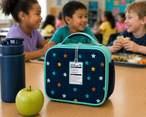 I Eat in My Own Way Lunch Box Tag